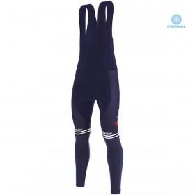 Tenue Maillot M/L + Collant à Bretelles 2020 Trek-Segafredo Hiver Thermal Fleece N002